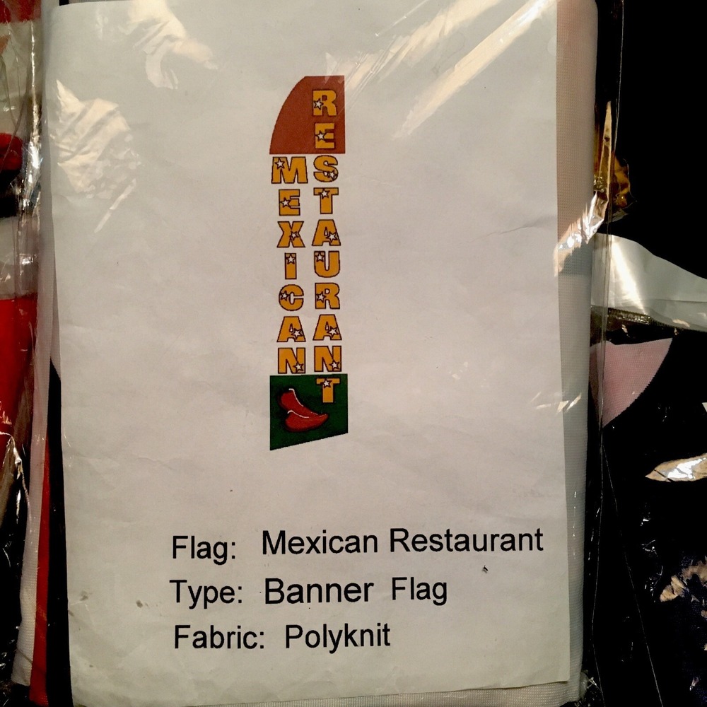 Mexican Restaurant Swooper Feather Flutter‎ Advertising,Flag Only